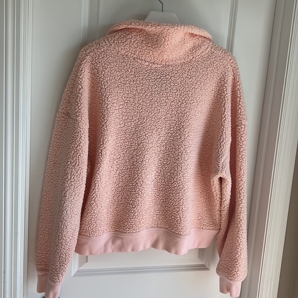 Champion fuzzy pink sweatshirt half zip - Picture 8 of 9